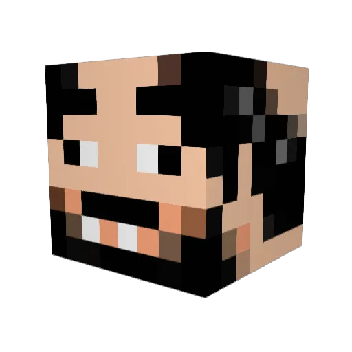 XulionXanth Minecraft avatar head, 3D render
