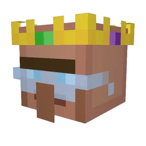 XultraG Minecraft avatar head, 3D render
