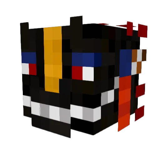 Xulty Minecraft avatar head, 3D render