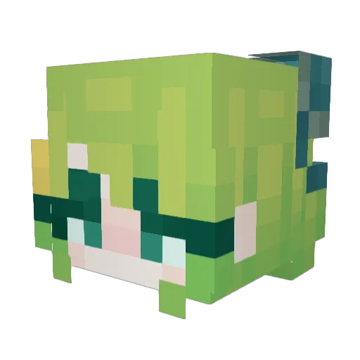 Xumiey Minecraft avatar head, 3D render