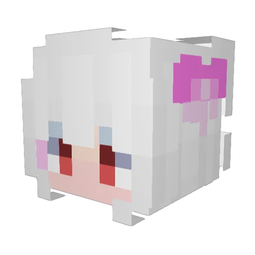 Xun08 Minecraft avatar head, 3D render