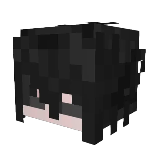 Xun_Z_M Minecraft avatar head, 3D render