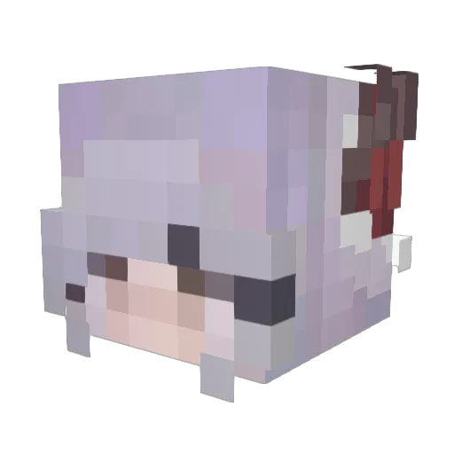 Xunistar Minecraft avatar head, 3D render
