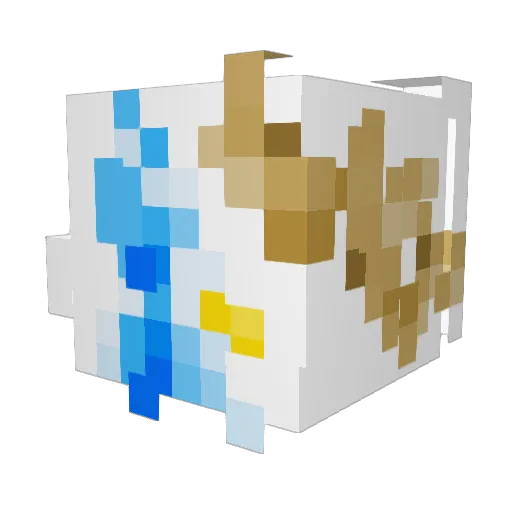 Xunth Minecraft avatar head, 3D render