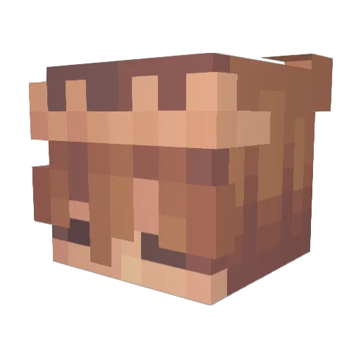 Xuphixx Minecraft avatar head, 3D render