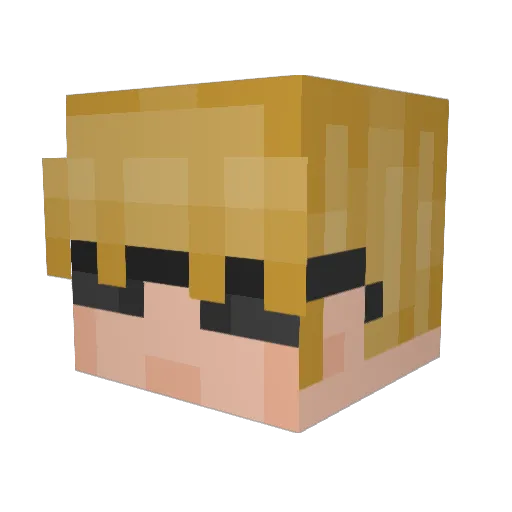 XurayCraft Minecraft avatar head, 3D render