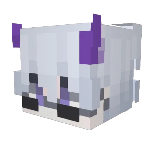 XurooX Minecraft avatar head, 3D render
