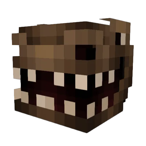 Xuso_GB Minecraft avatar head, 3D render