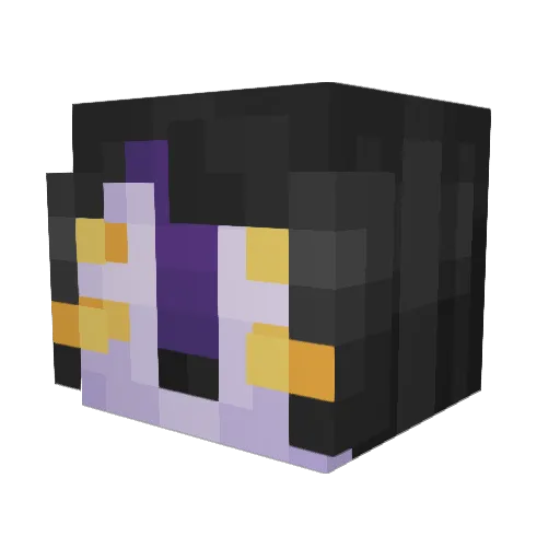 Xutini Minecraft avatar head, 3D render