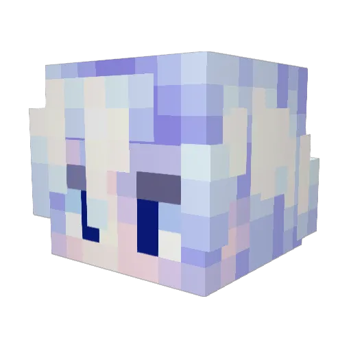 XutydaR Minecraft avatar head, 3D render