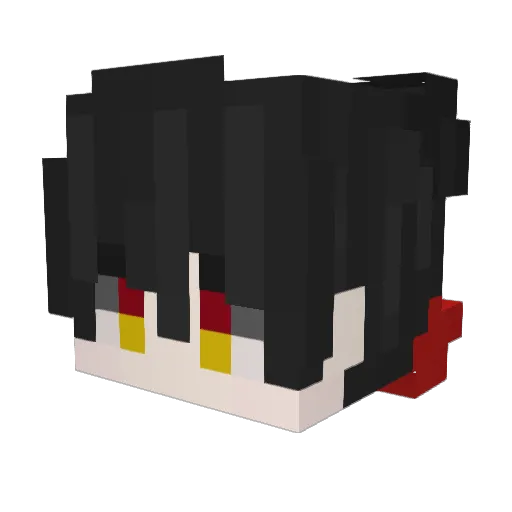Xuxo1064 Minecraft avatar head, 3D render