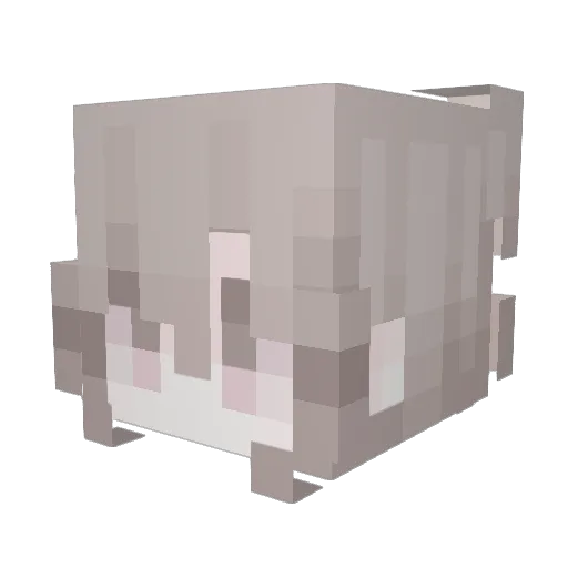 Xuyihui Minecraft avatar head, 3D render