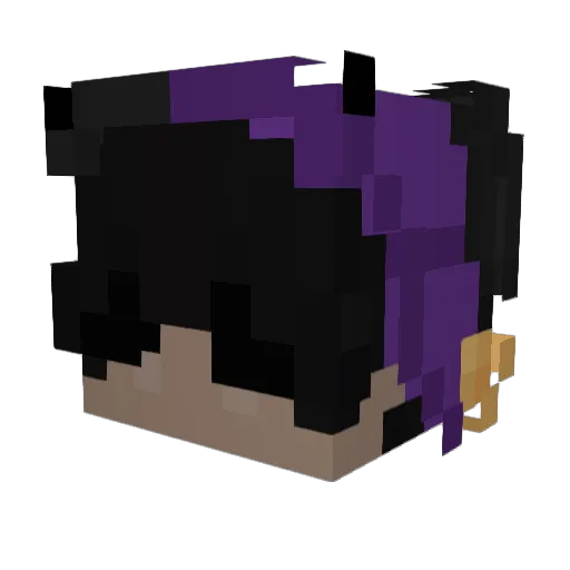 XvXn07 Minecraft avatar head, 3D render
