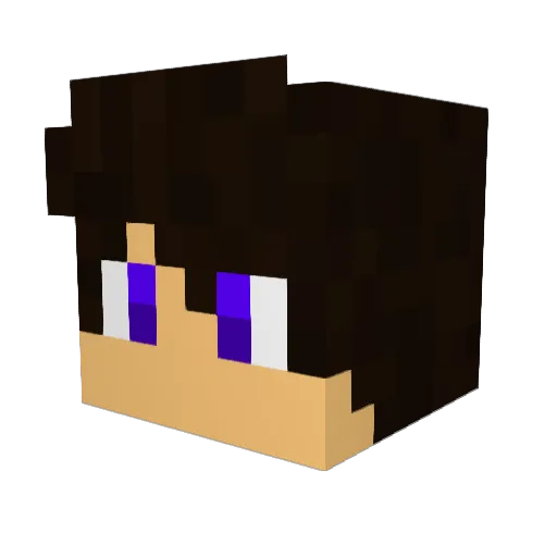Xvaier Minecraft avatar head, 3D render