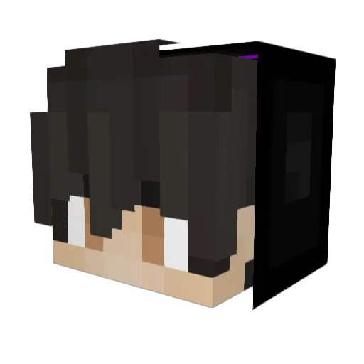 Xviwho Minecraft avatar head, 3D render