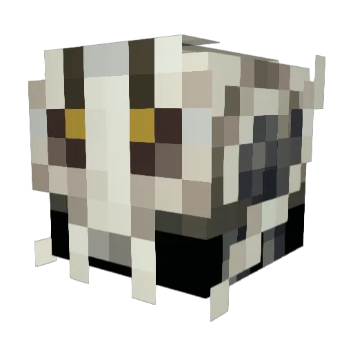 XweeewX Minecraft avatar head, 3D render