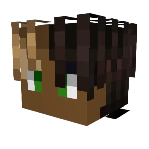 Xwers_YT Minecraft avatar head, 3D render