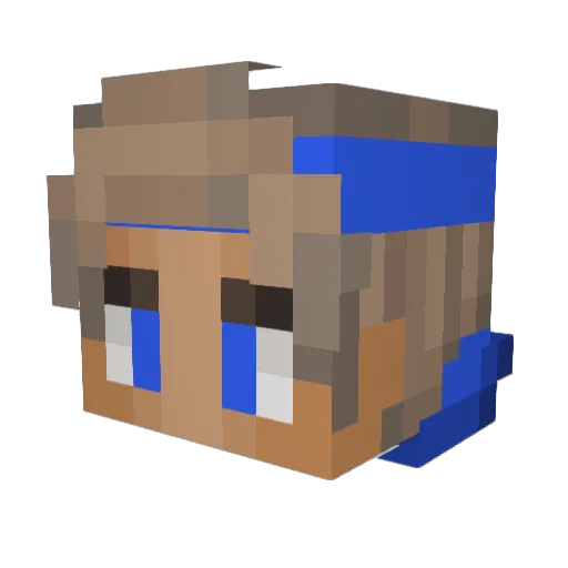 XwestTrophy Minecraft avatar head, 3D render