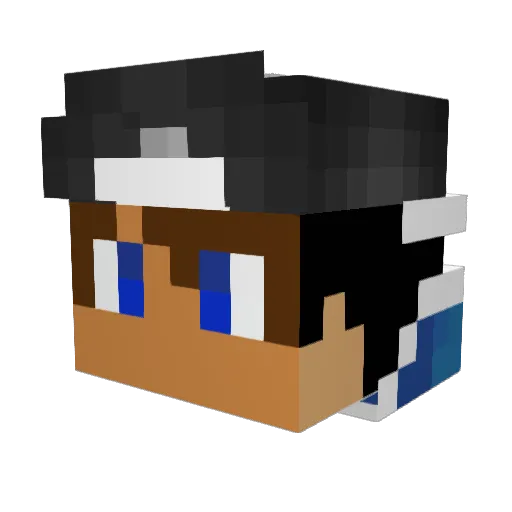 XwilleX04 Minecraft avatar head, 3D render