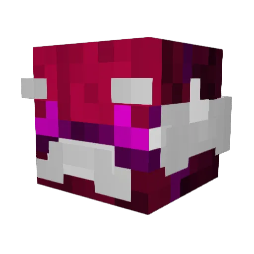 Xwivy Minecraft avatar head, 3D render