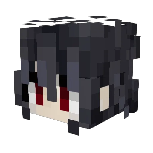 Xx0ZuZu0xx Minecraft avatar head, 3D render