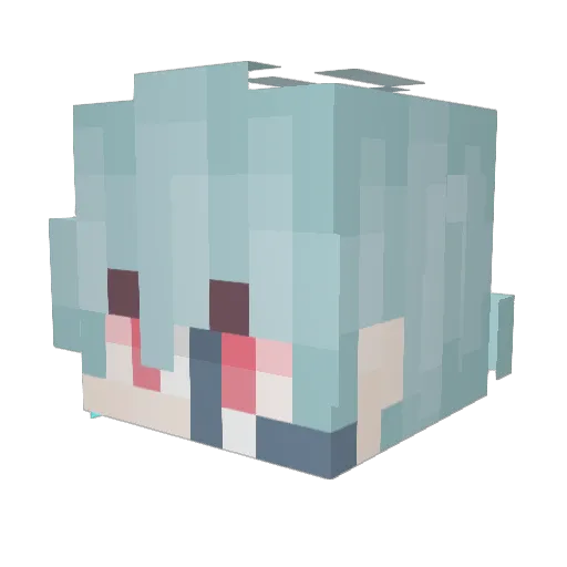 Xx0n Minecraft avatar head, 3D render