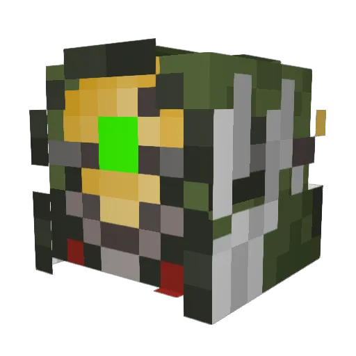 Xx4rtxX Minecraft avatar head, 3D render