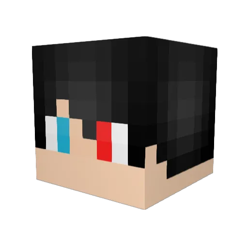 XxASTRODEMONxX Minecraft avatar head, 3D render