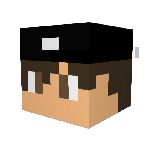 XxAles_YTxX Minecraft avatar head, 3D render