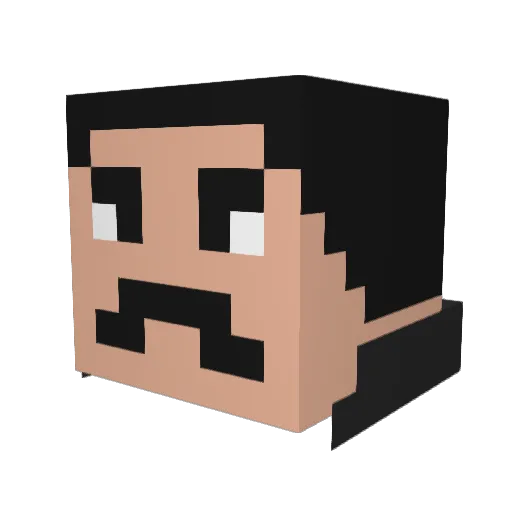 XxAndrea0322xX Minecraft avatar head, 3D render