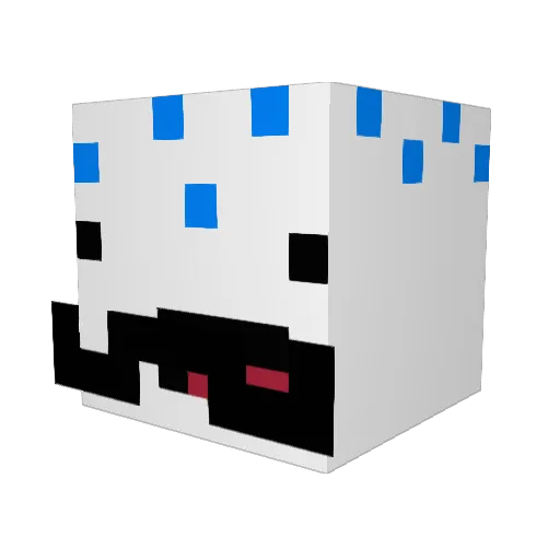 XxAntonXD Minecraft avatar head, 3D render
