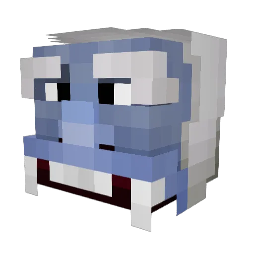 XxB1GF00TxX Minecraft avatar head, 3D render