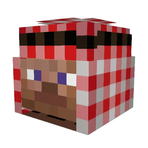 XxBLADExX83 Minecraft avatar head, 3D render