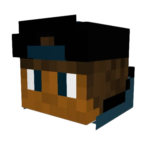 XxBaba_BoixX Minecraft avatar head, 3D render