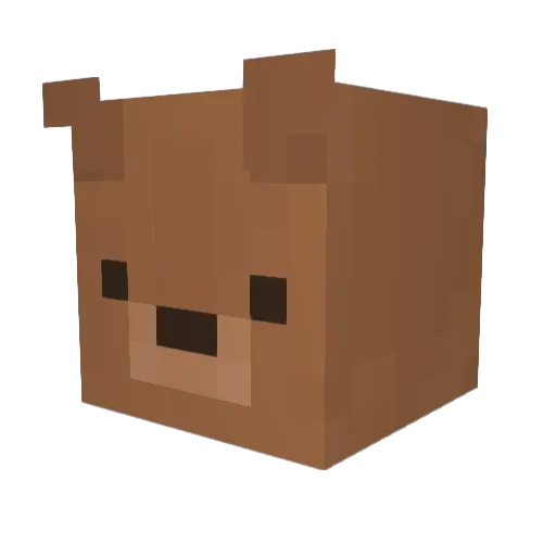 XxBagelxX Minecraft avatar head, 3D render