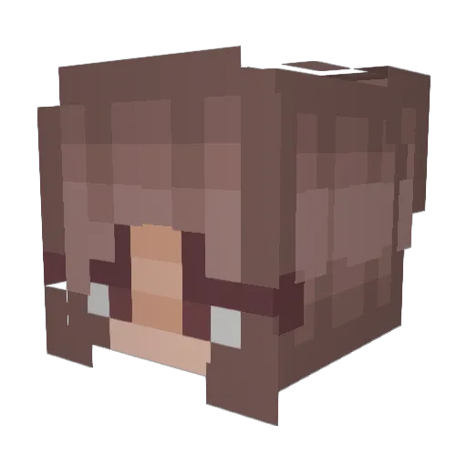 XxBea_HackxX Minecraft avatar head, 3D render