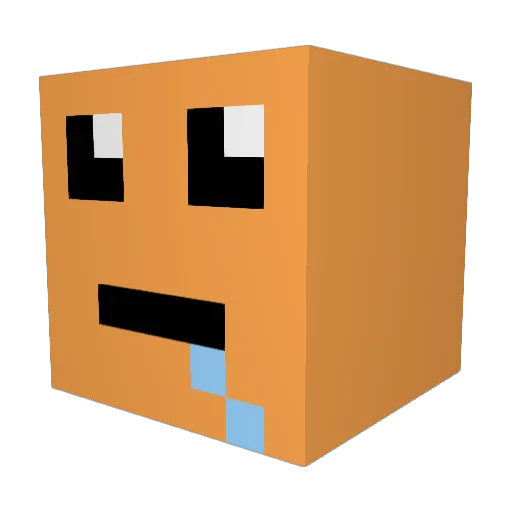 XxBeasto Minecraft avatar head, 3D render
