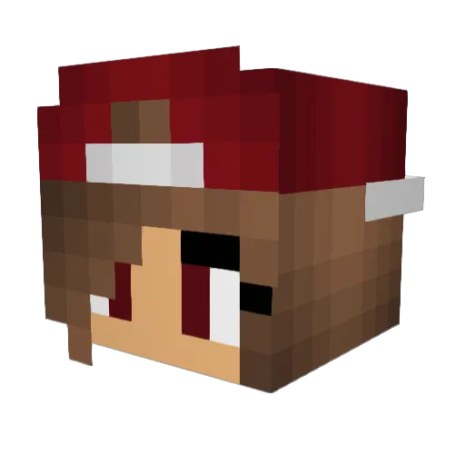 XxBeautifulxX Minecraft avatar head, 3D render