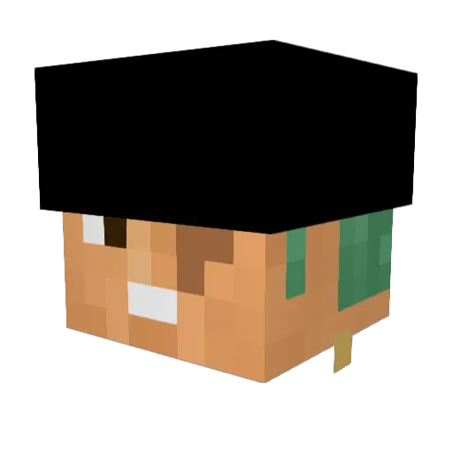 XxBladefighterxX Minecraft avatar head, 3D render