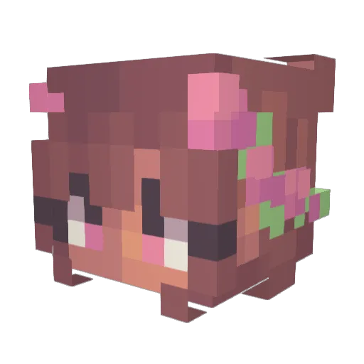 XxBlueLotusxX Minecraft avatar head, 3D render