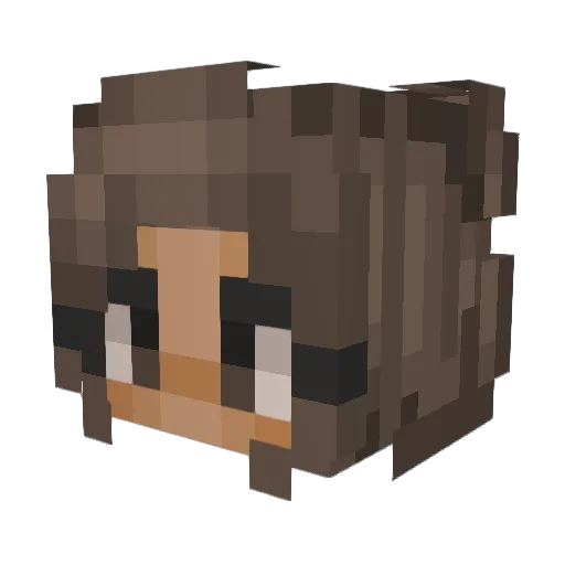 XxBlue_SkyxX Minecraft avatar head, 3D render