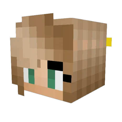 XxBluskyxX Minecraft avatar head, 3D render