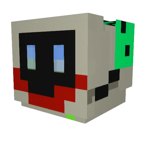 XxBoxesxX Minecraft avatar head, 3D render