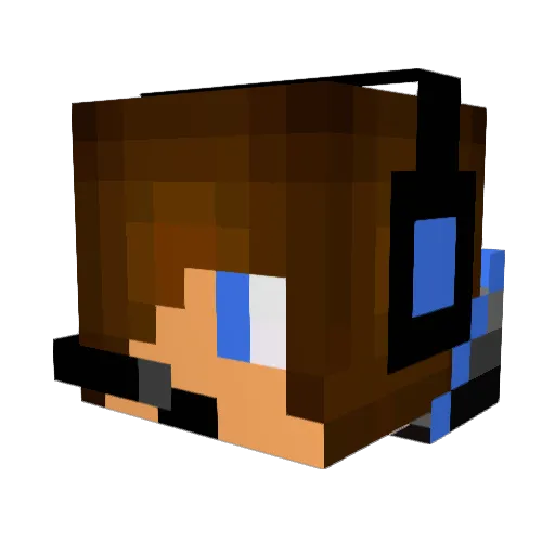 XxBranxtonxX Minecraft avatar head, 3D render