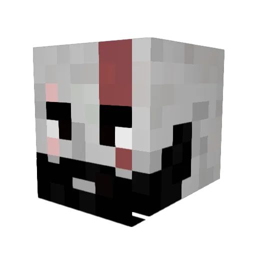 XxCancerberoxX Minecraft avatar head, 3D render