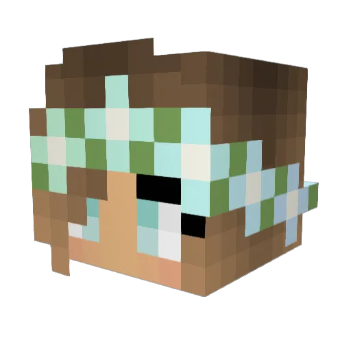 XxCeciliaxX Minecraft avatar head, 3D render