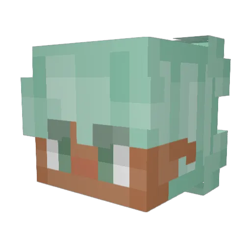 XxCharliePlayzxX Minecraft avatar head, 3D render