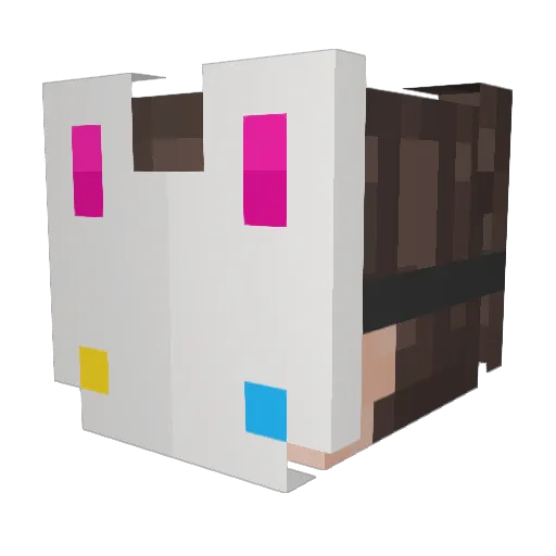 XxCinnamonxX825 Minecraft avatar head, 3D render