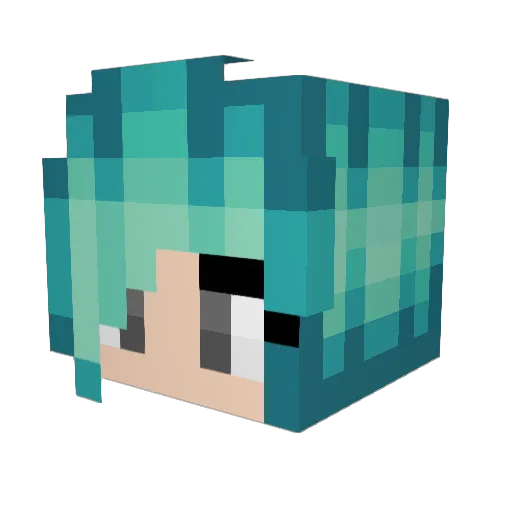 XxCleo Minecraft avatar head, 3D render