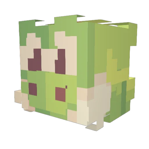 XxClouzz Minecraft avatar head, 3D render